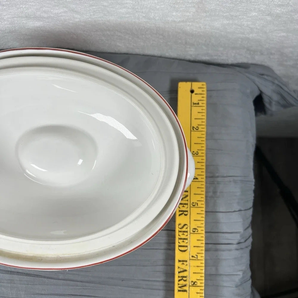 Mikasa Ultra Ceram Bake & Serve Strawberries UP012‎ Oval Casserole Dish with Lid